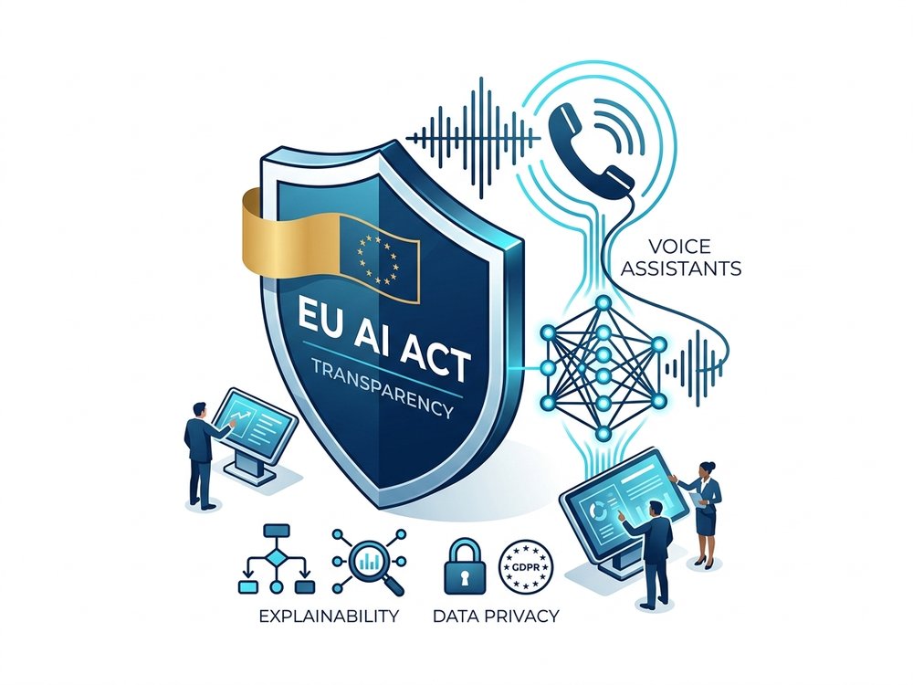 Obblighi di trasparenza dell'AI Act europeo per chatbot e assistenti vocali nel customer care