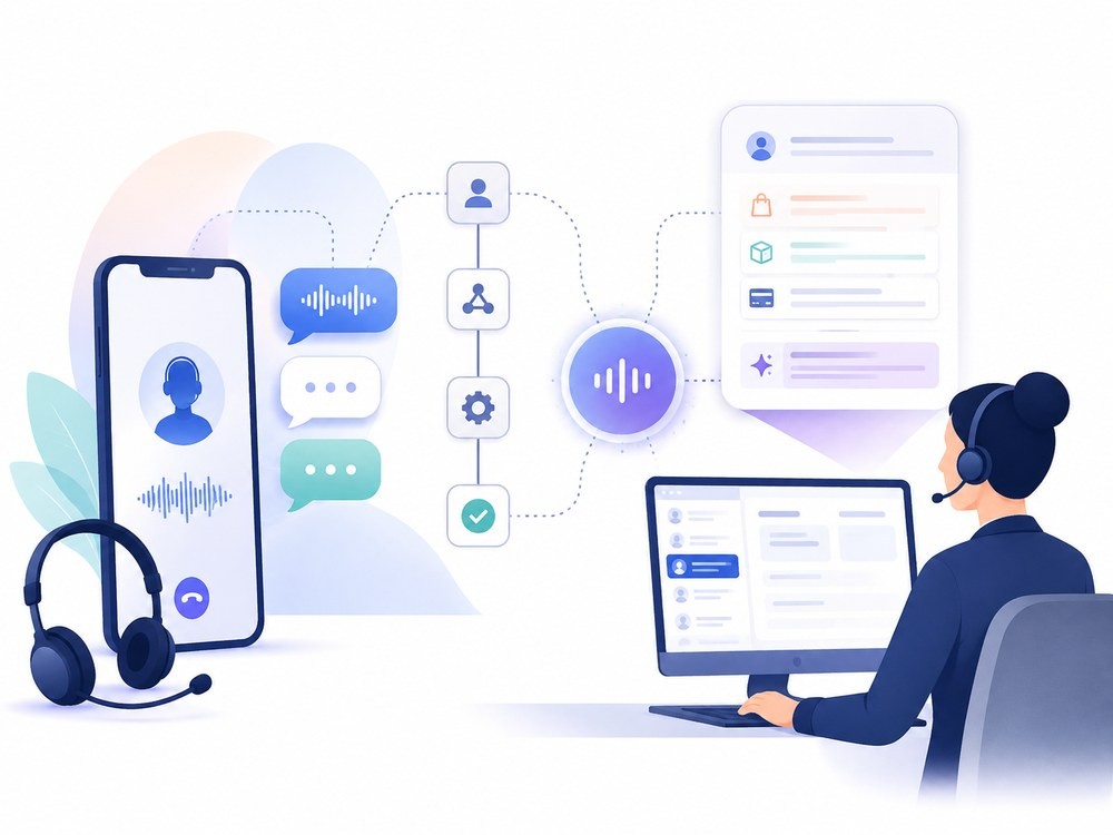 Risponditore vocale con intelligenza artificiale che smista le chiamate e registra i dati sul CRM aziendale
